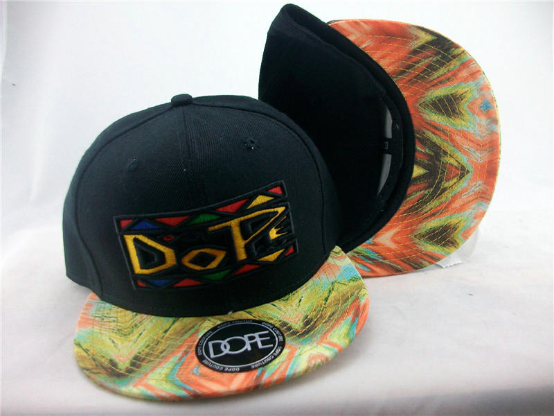 Dope Black Snapback Hat JT1 0512